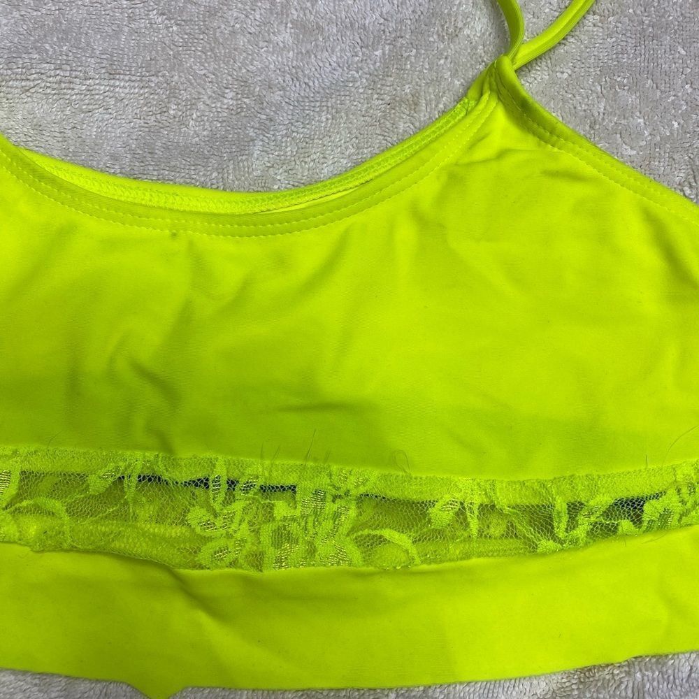 Beach Riot Flutter Bikini Top Neon - Picture 4 of 8
